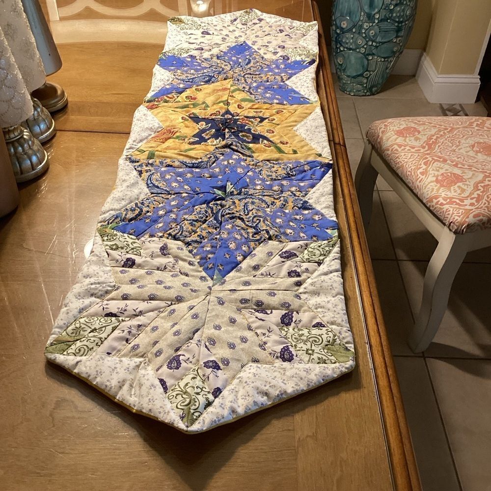 NWT. Hand Crafted French Market Fabrics Runner